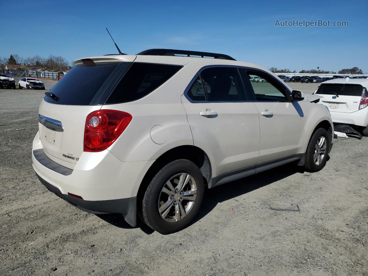 2012 Chevrolet Equinox Lt White vin: 2GNALDEKXC1208044