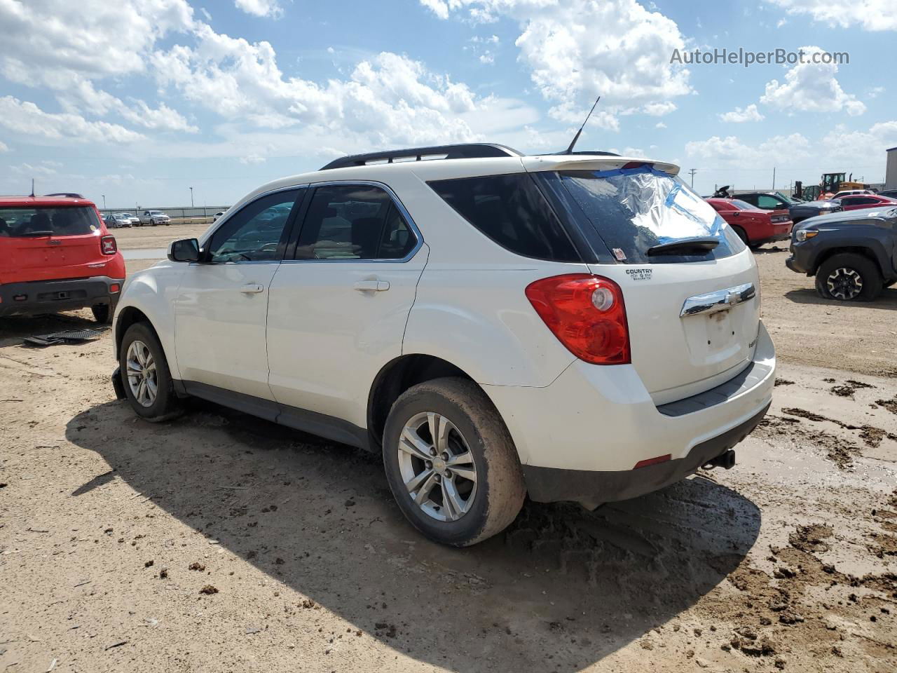 2012 Chevrolet Equinox Lt White vin: 2GNALDEKXC1295217