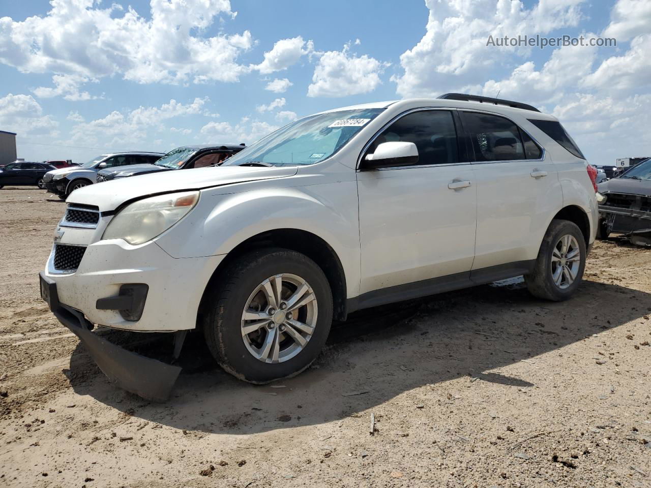 2012 Chevrolet Equinox Lt White vin: 2GNALDEKXC1295217