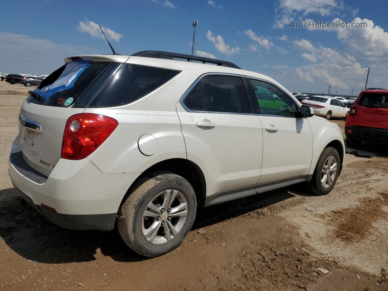 2012 Chevrolet Equinox Lt White vin: 2GNALDEKXC1295217