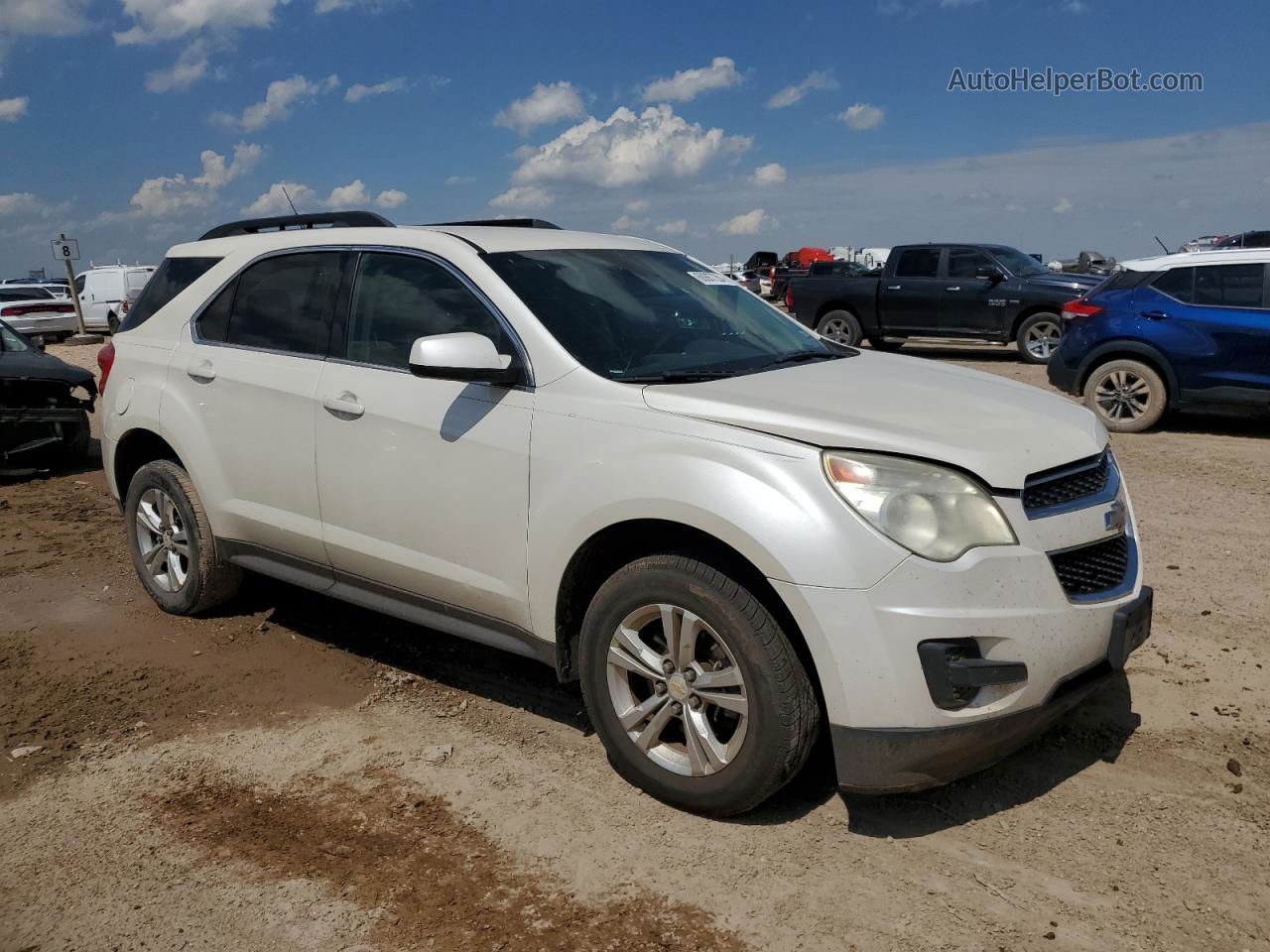 2012 Chevrolet Equinox Lt White vin: 2GNALDEKXC1295217