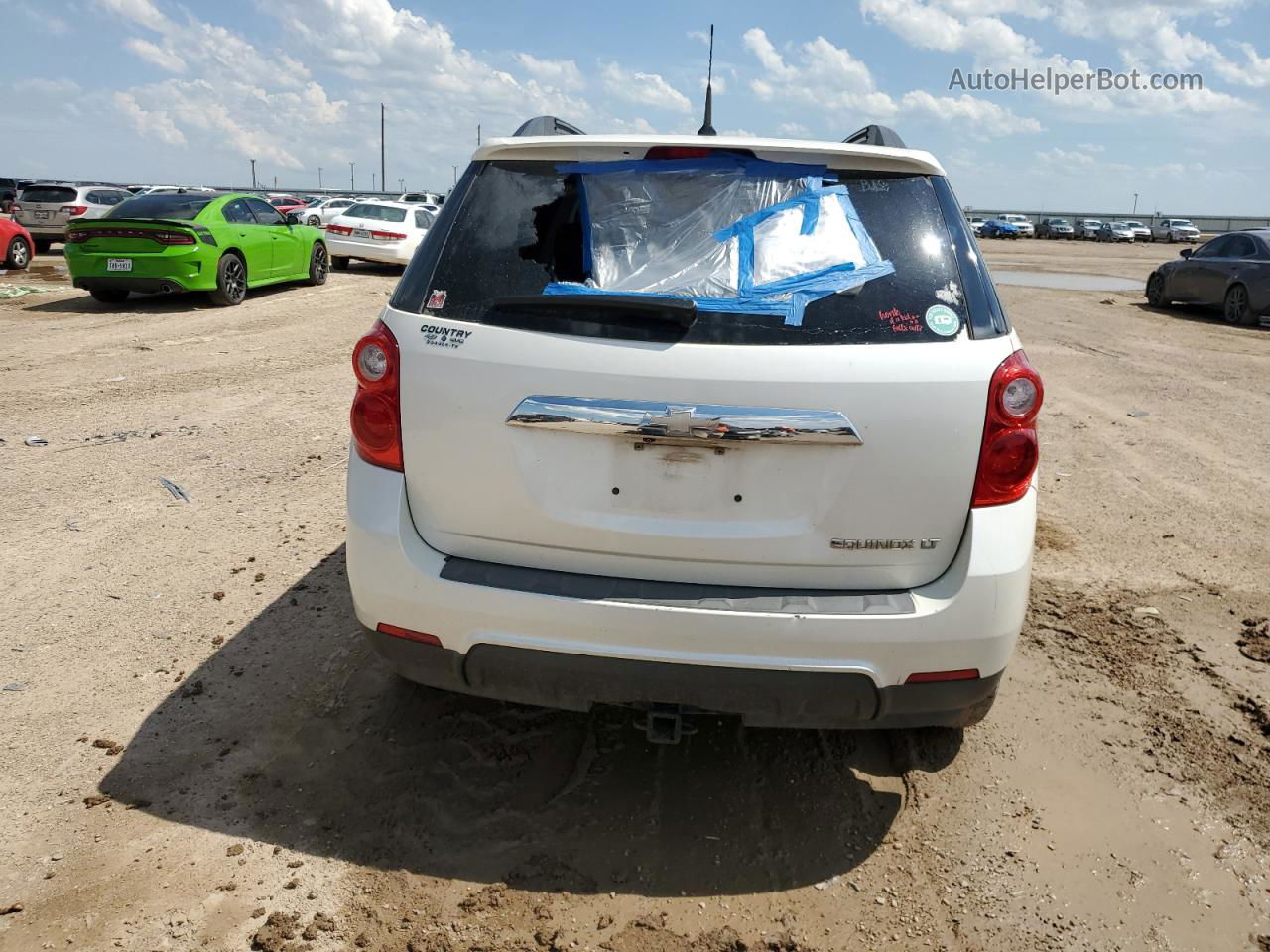 2012 Chevrolet Equinox Lt White vin: 2GNALDEKXC1295217