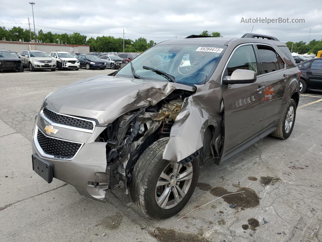 2012 Chevrolet Equinox Lt Brown vin: 2GNALDEKXC6391481