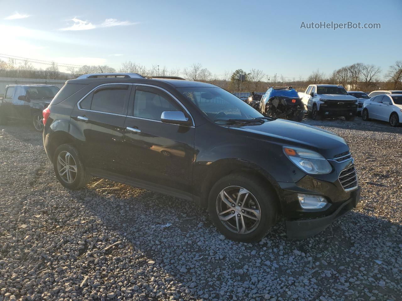 2017 Chevrolet Equinox Premier Черный vin: 2GNALDEKXH1536815