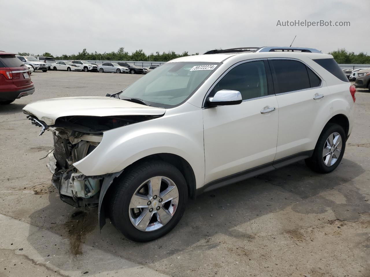 2012 Chevrolet Equinox Ltz White vin: 2GNALFEK0C1304762