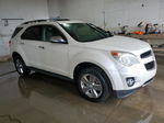 2012 Chevrolet Equinox Ltz White vin: 2GNALFEK1C1299703