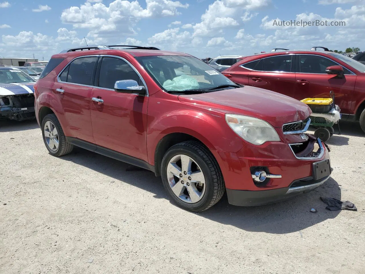 2012 Chevrolet Equinox Ltz Red vin: 2GNALFEK1C1323675