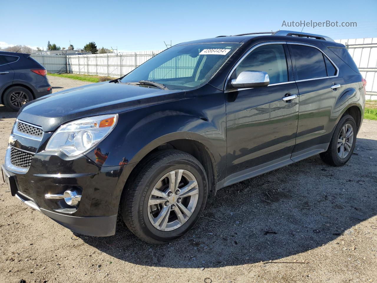 2012 Chevrolet Equinox Ltz Black vin: 2GNALFEK4C6107581