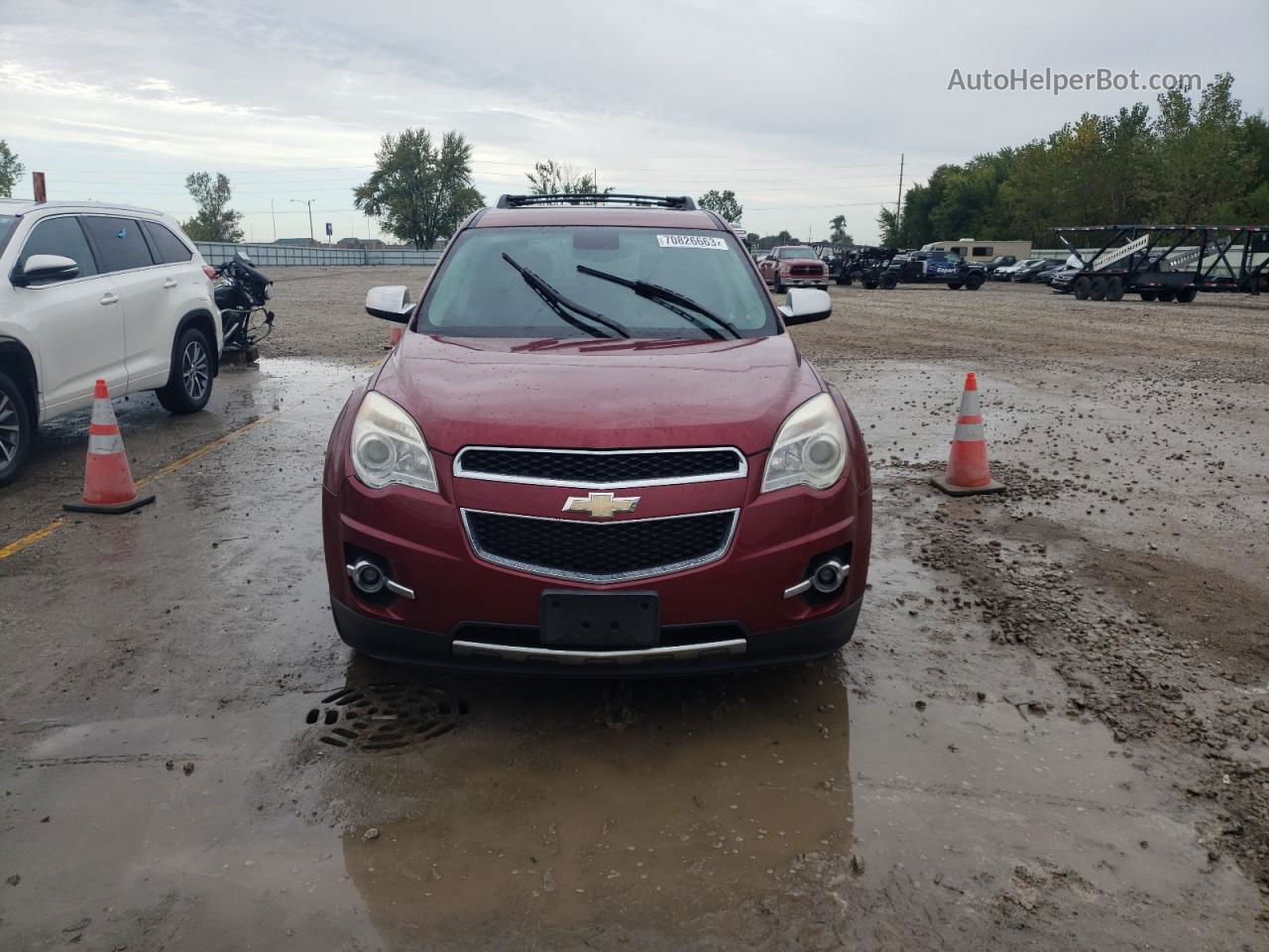 2012 Chevrolet Equinox Ltz Burgundy vin: 2GNALFEK9C6225755