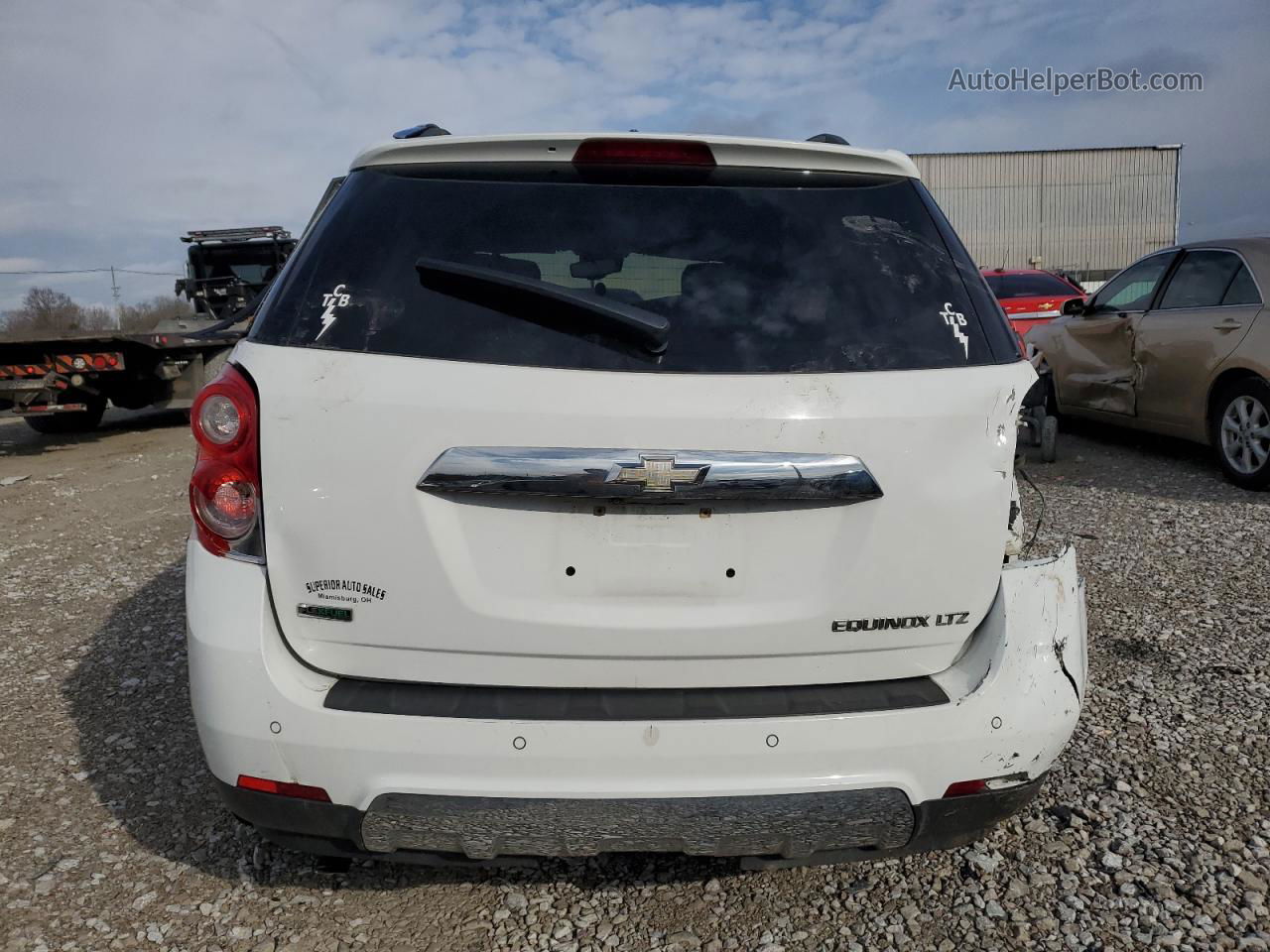 2012 Chevrolet Equinox Ltz White vin: 2GNALFEKXC1141232