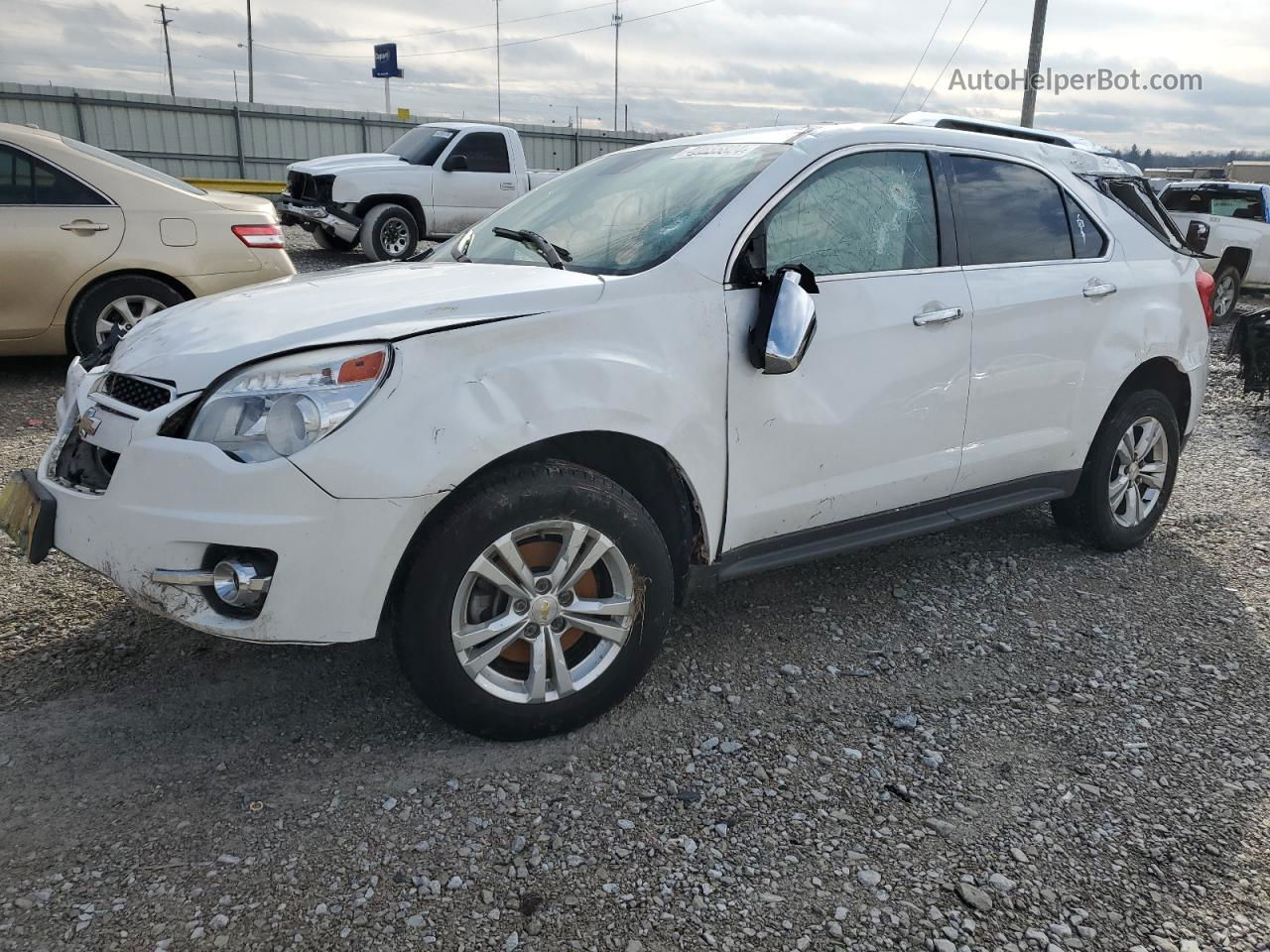 2012 Chevrolet Equinox Ltz White vin: 2GNALFEKXC1141232