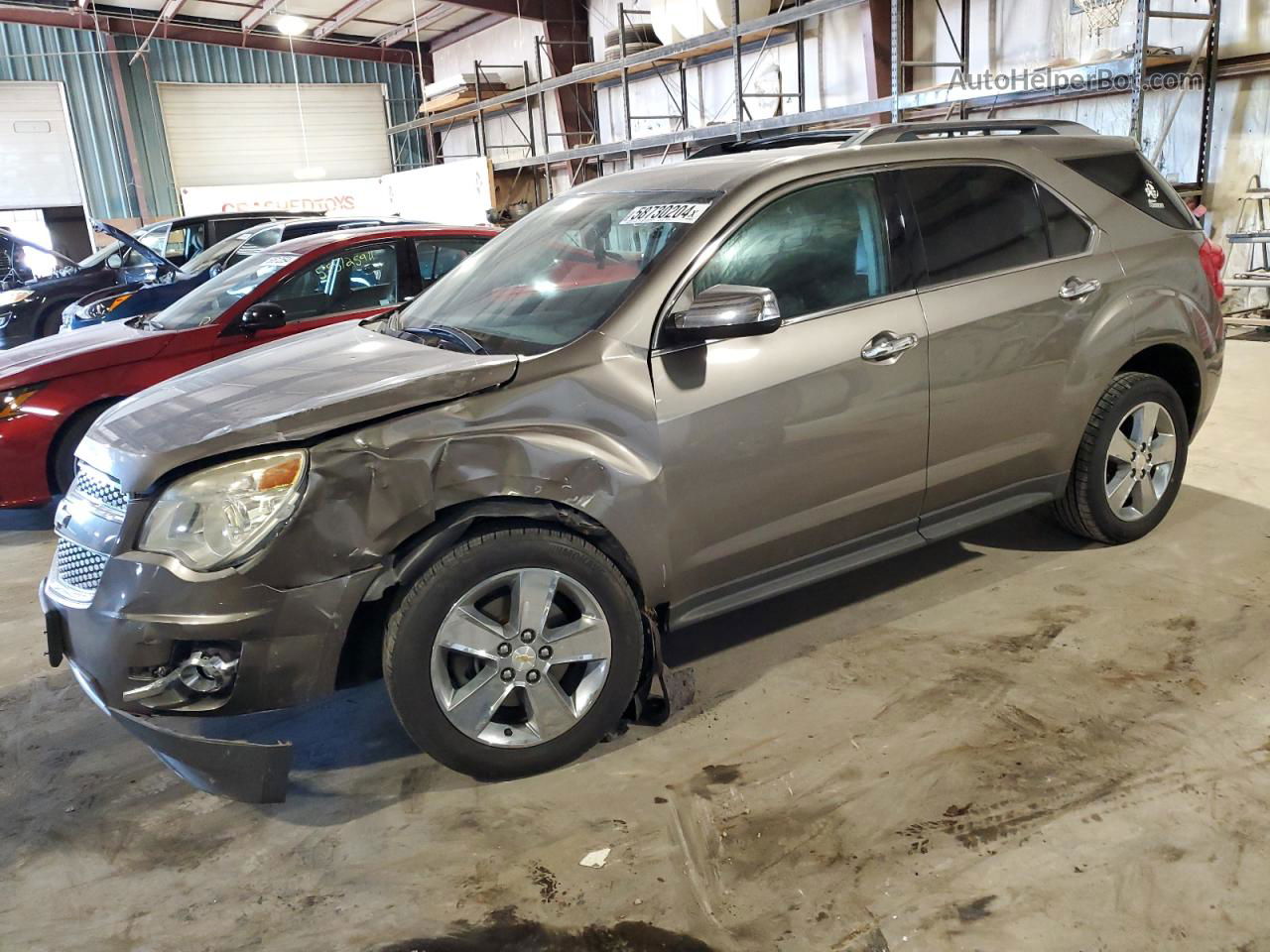 2012 Chevrolet Equinox Ltz Gray vin: 2GNALFEKXC6125096