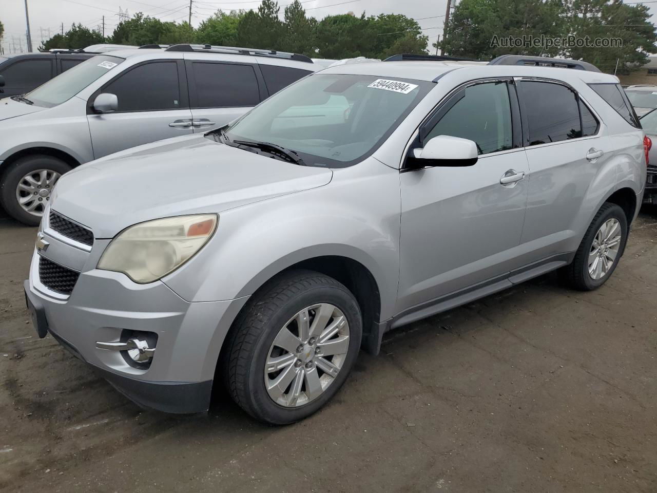 2012 Chevrolet Equinox Lt Silver vin: 2GNALPEK1C6386686