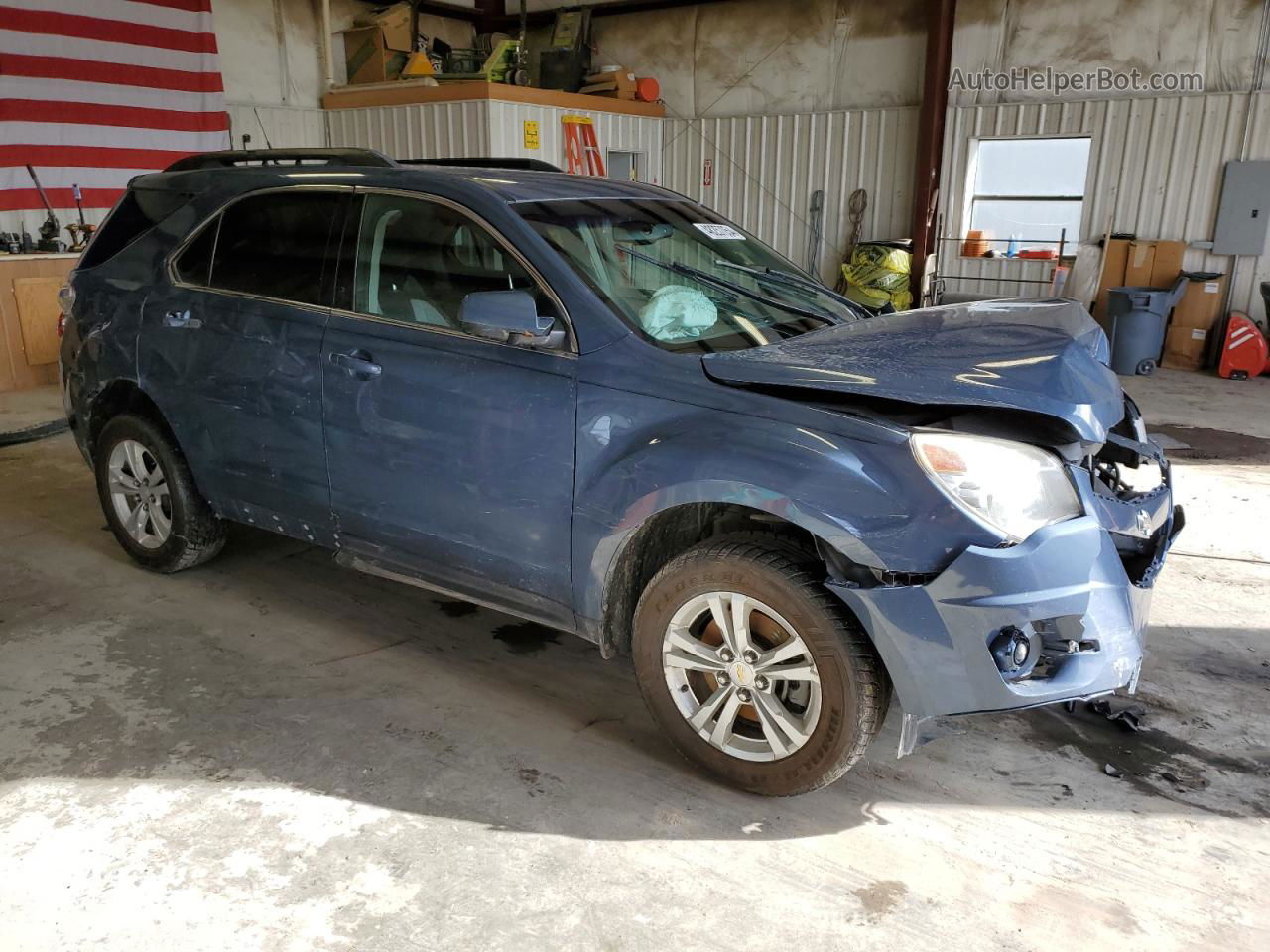 2012 Chevrolet Equinox Lt Синий vin: 2GNALPEK5C6140997