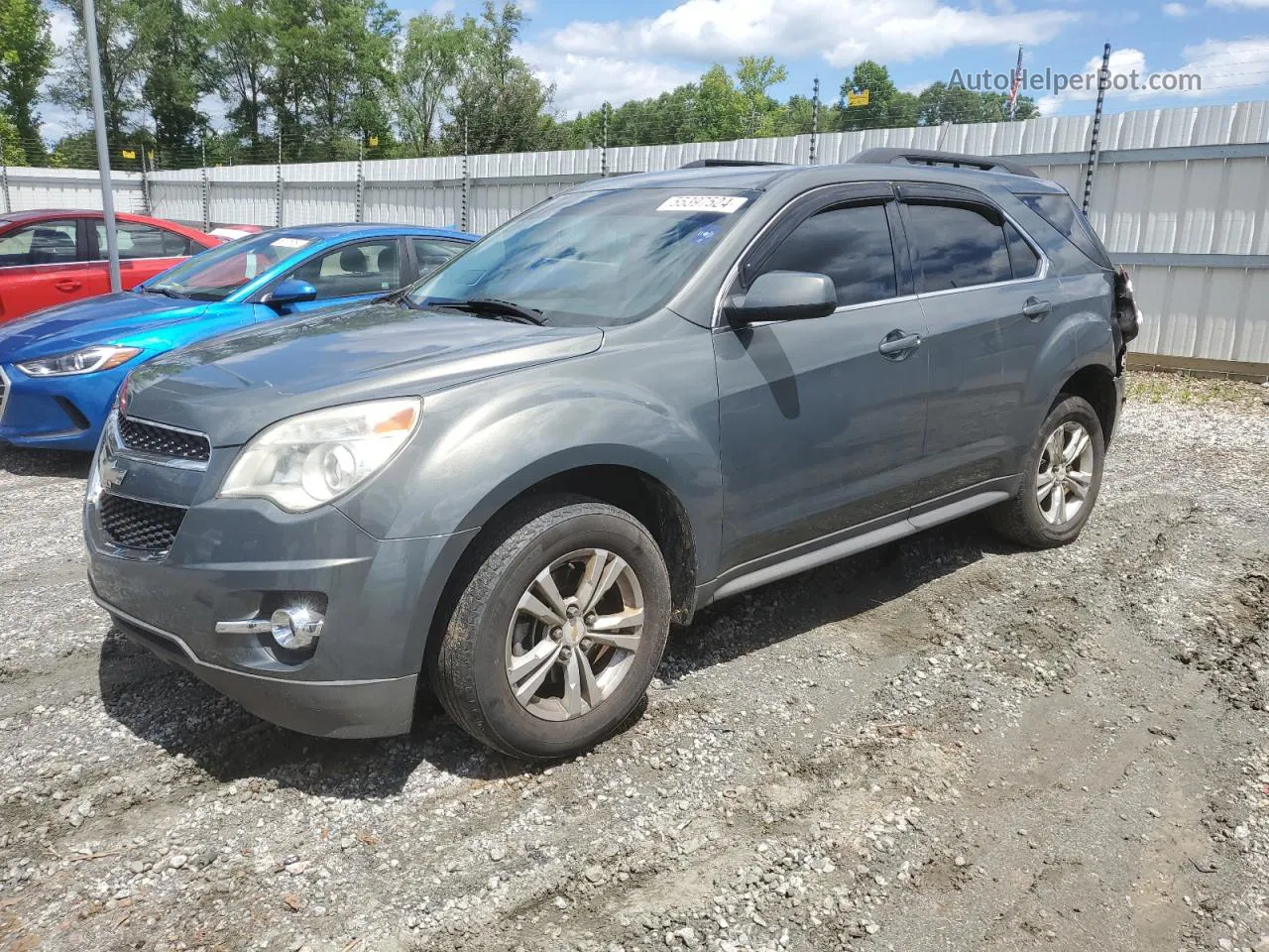 2012 Chevrolet Equinox Lt Gray vin: 2GNALPEK5C6343534