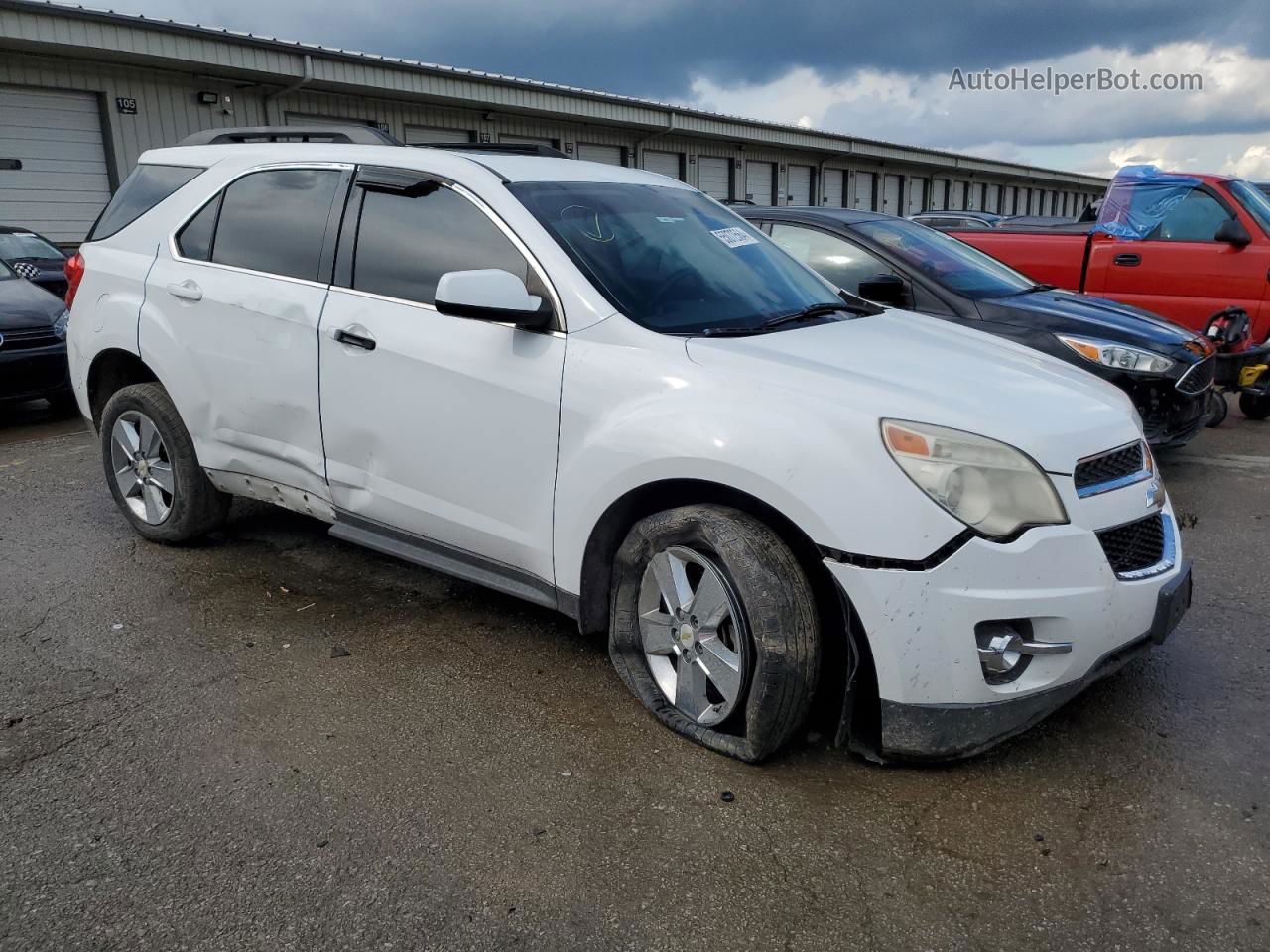 2012 Chevrolet Equinox Lt White vin: 2GNALPEK6C1195746