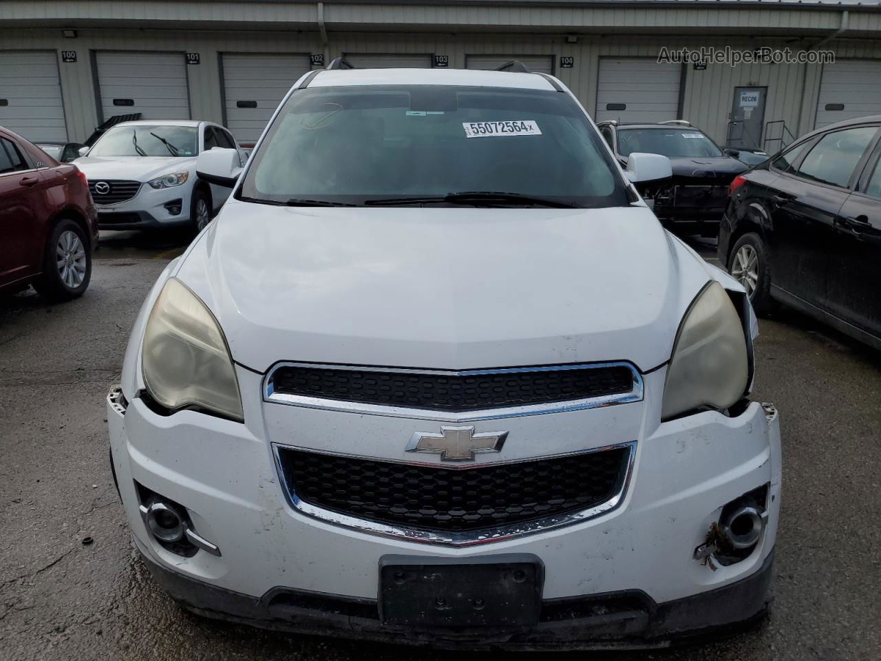 2012 Chevrolet Equinox Lt White vin: 2GNALPEK6C1195746