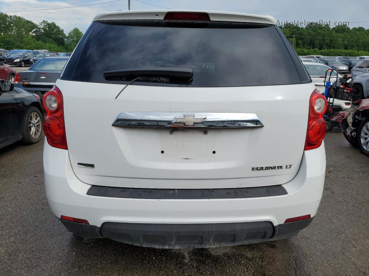 2012 Chevrolet Equinox Lt White vin: 2GNALPEK6C1195746