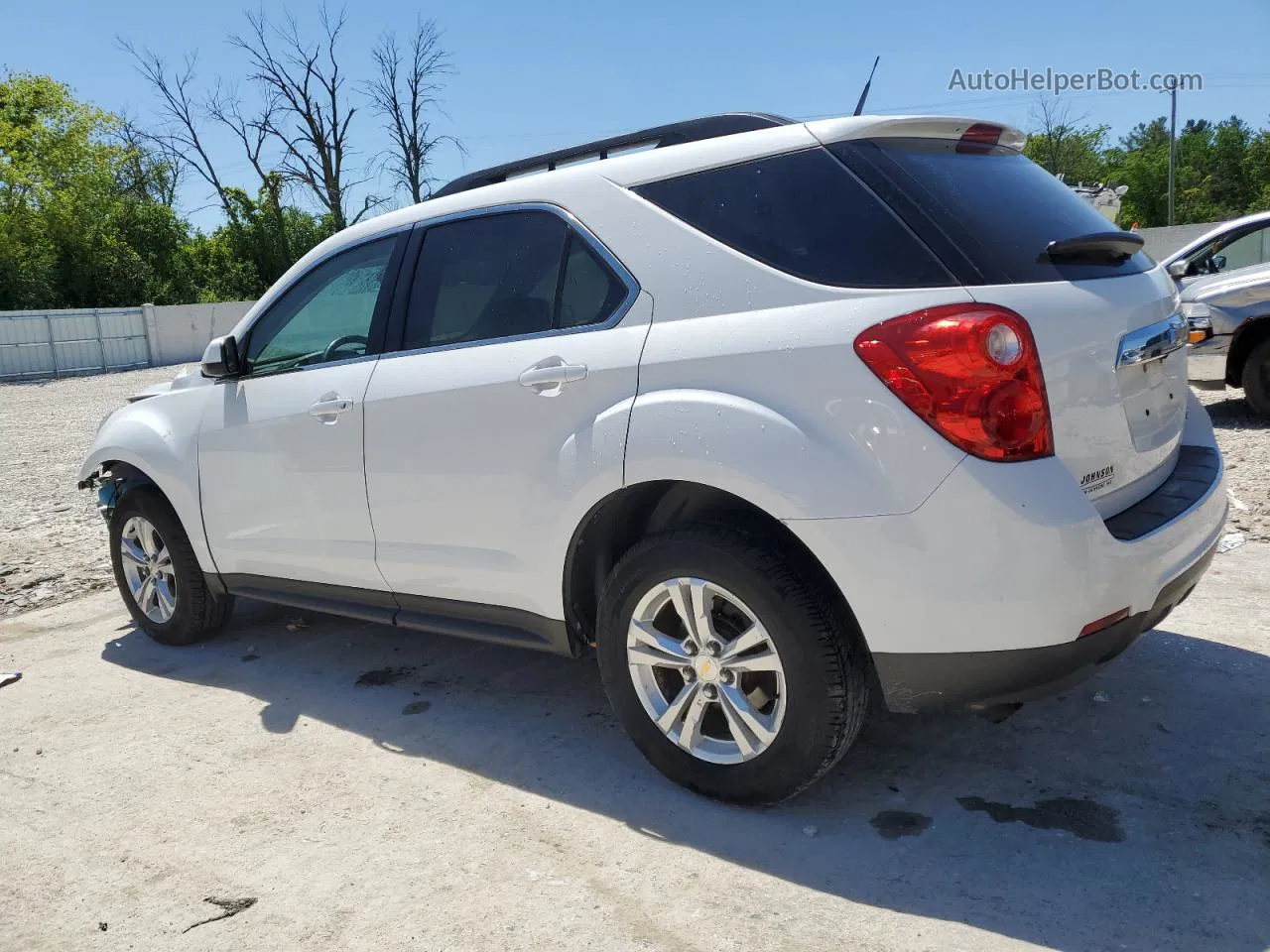 2012 Chevrolet Equinox Lt White vin: 2GNALPEK6C6102789