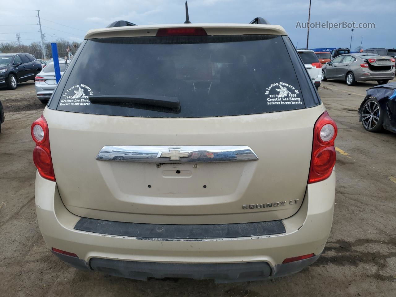 2012 Chevrolet Equinox Lt Beige vin: 2GNALPEK7C1106248