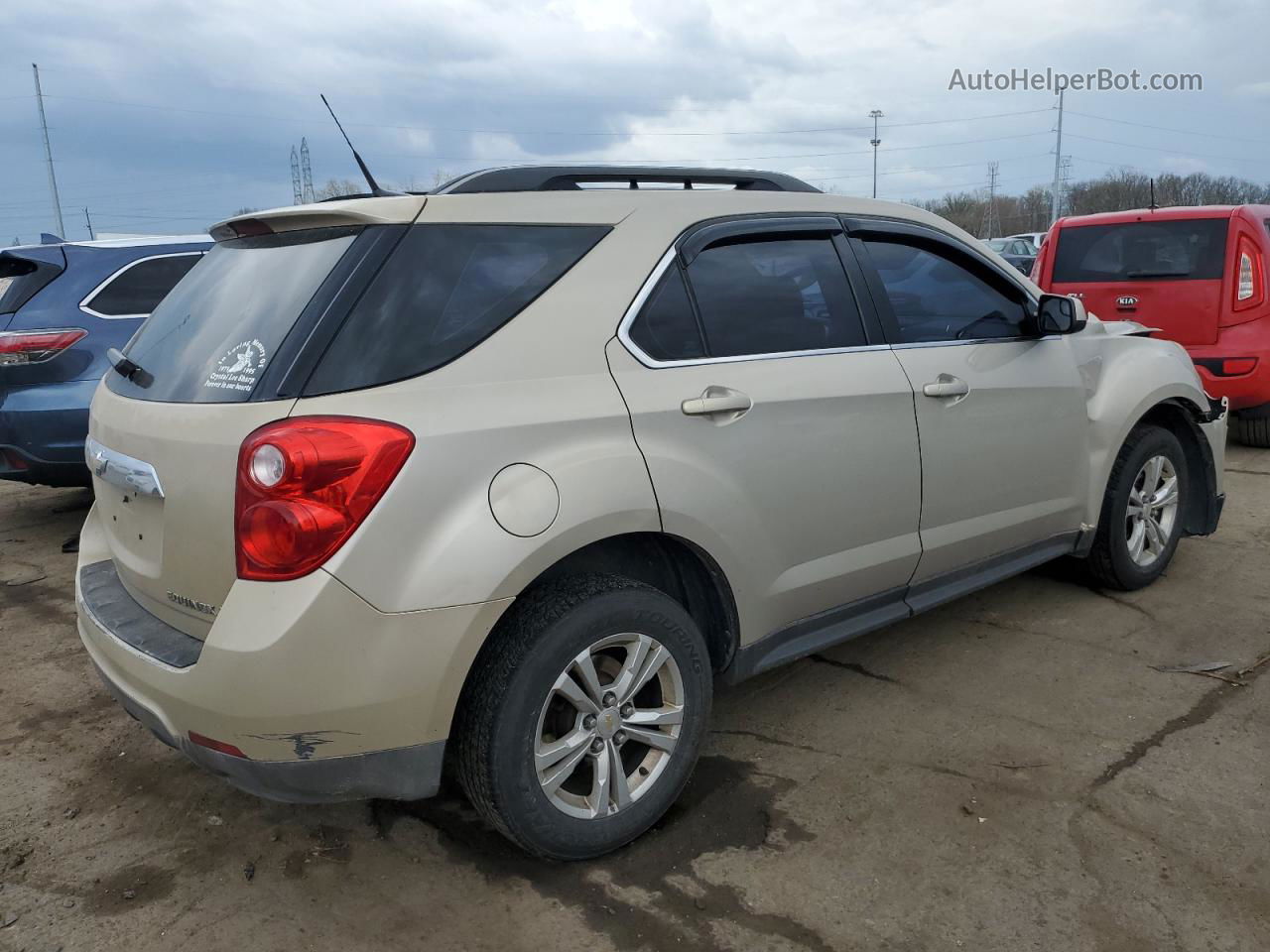 2012 Chevrolet Equinox Lt Бежевый vin: 2GNALPEK7C1106248