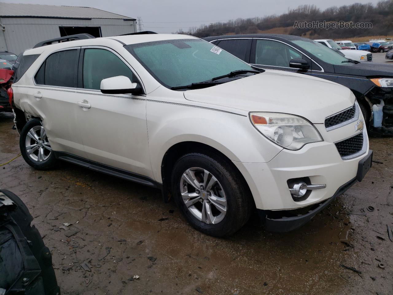 2012 Chevrolet Equinox Lt White vin: 2GNALPEK8C1253274