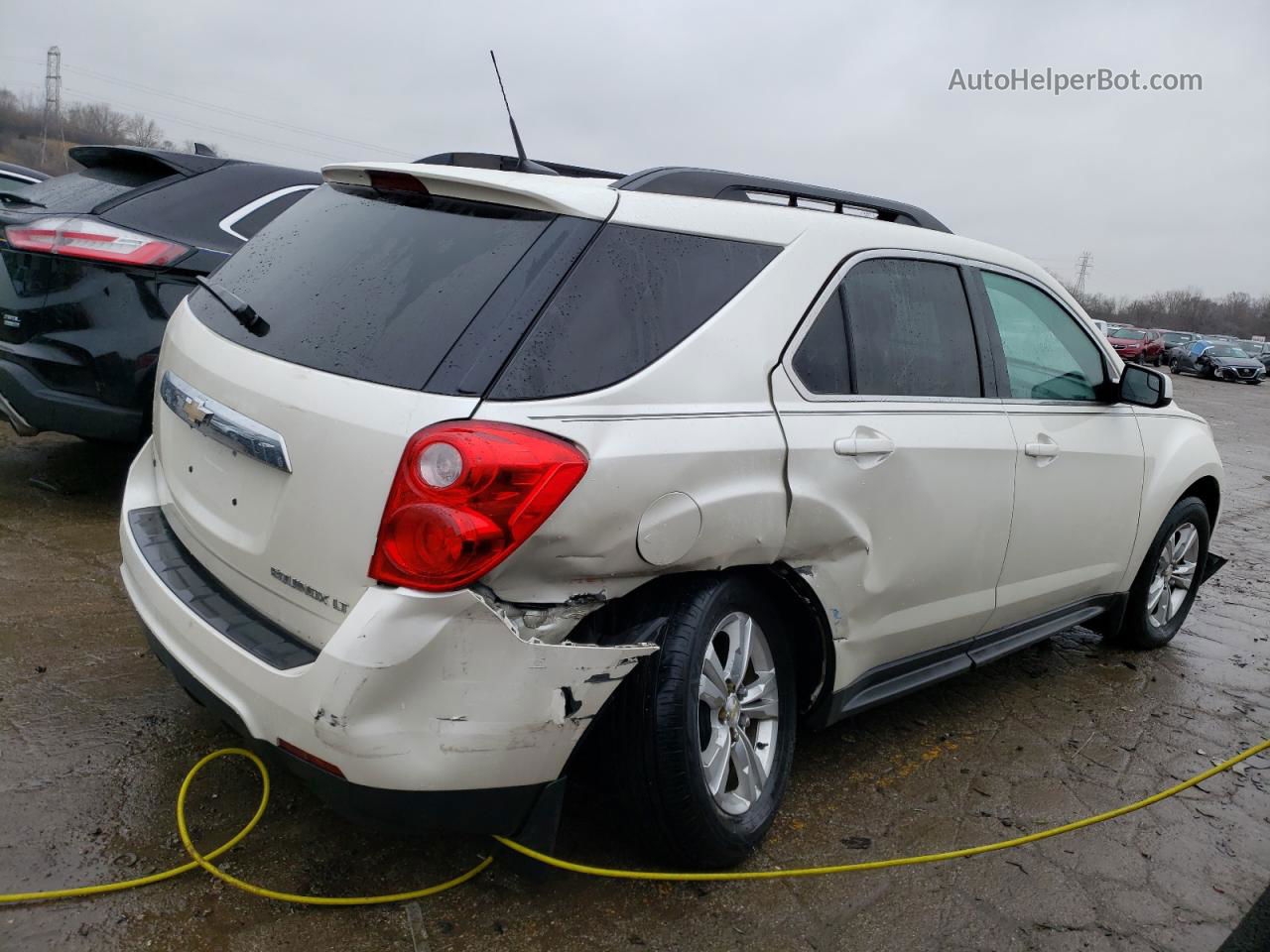 2012 Chevrolet Equinox Lt White vin: 2GNALPEK8C1253274