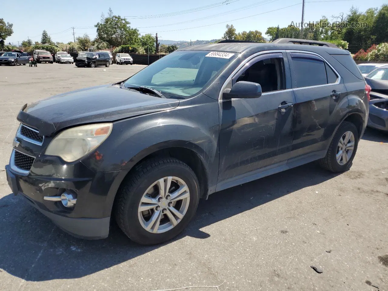 2012 Chevrolet Equinox Lt Black vin: 2GNALPEK8C6385633