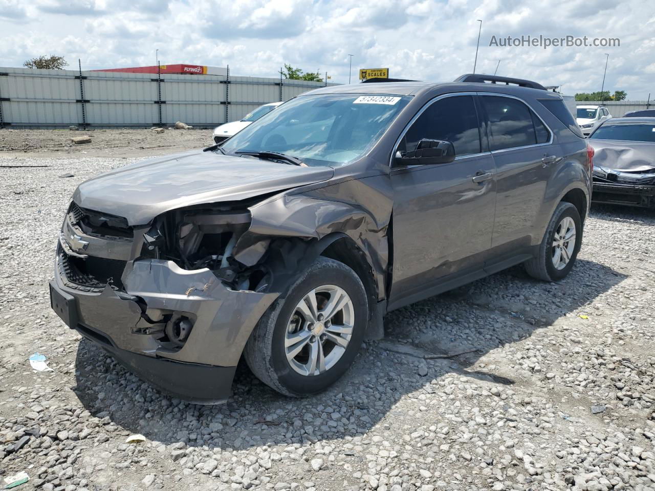 2012 Chevrolet Equinox Lt Gray vin: 2GNALPEKXC6177530