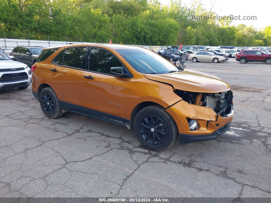 2018 Chevrolet Equinox Ls Orange vin: 2GNAXHEV0J6106371