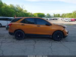 2018 Chevrolet Equinox Ls Orange vin: 2GNAXHEV0J6106371