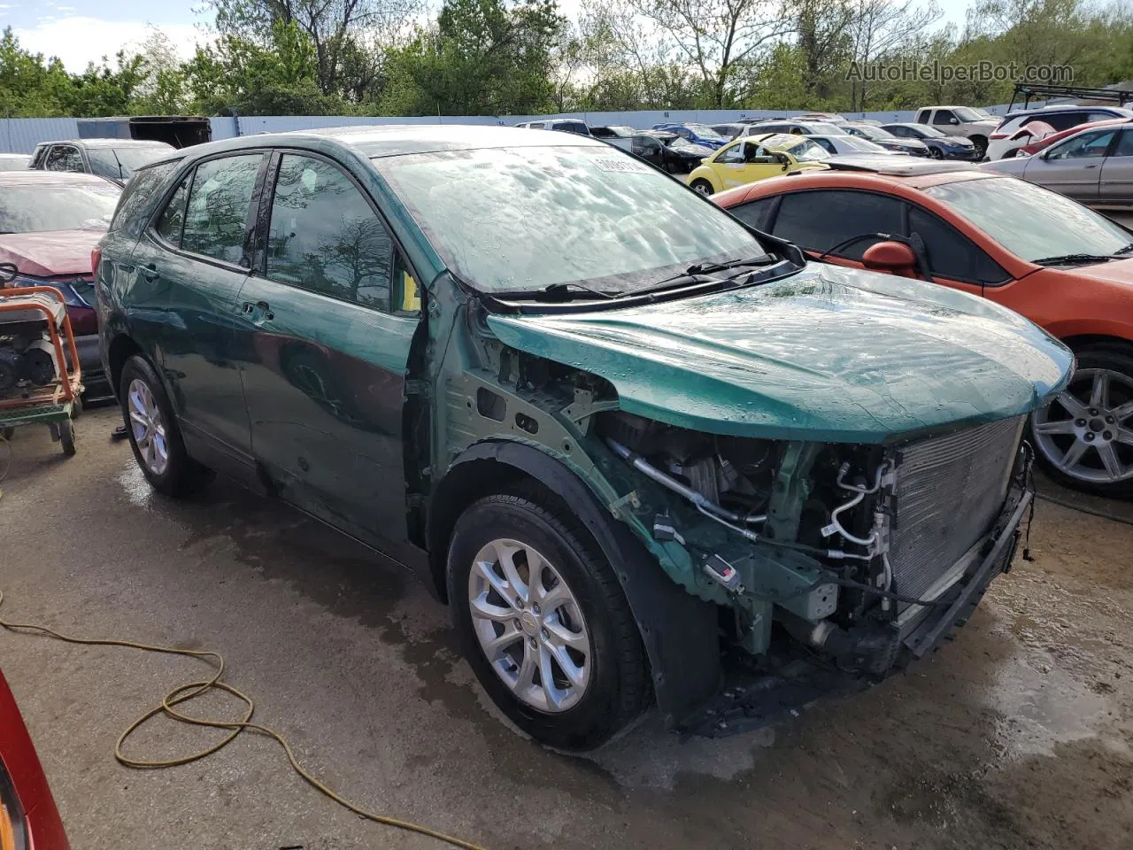 2018 Chevrolet Equinox Ls Green vin: 2GNAXHEV0J6227921