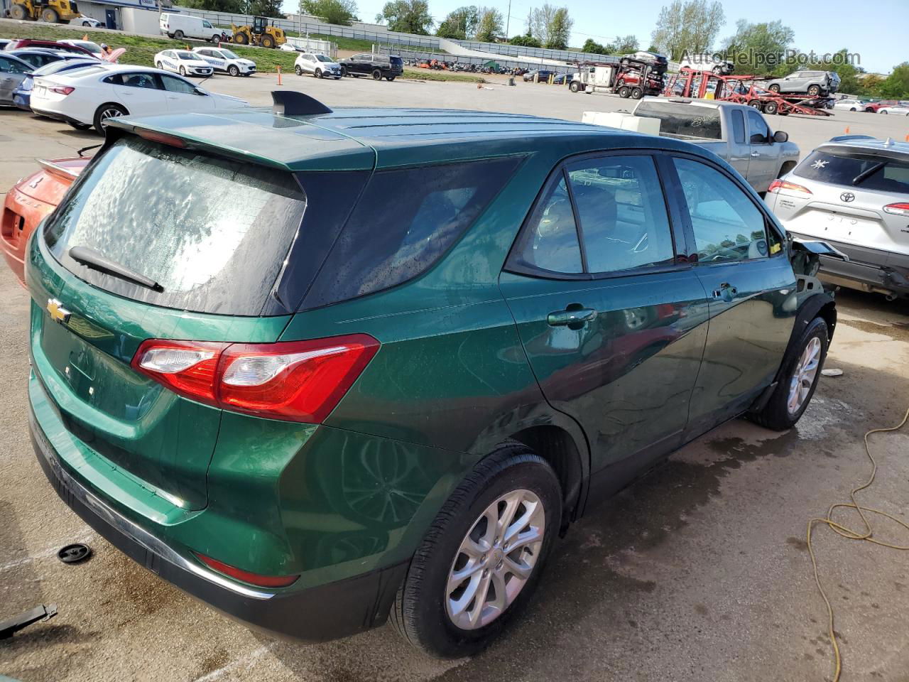 2018 Chevrolet Equinox Ls Green vin: 2GNAXHEV0J6227921