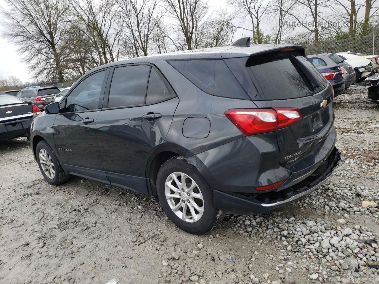 2018 Chevrolet Equinox Ls Gray vin: 2GNAXHEV1J6208536