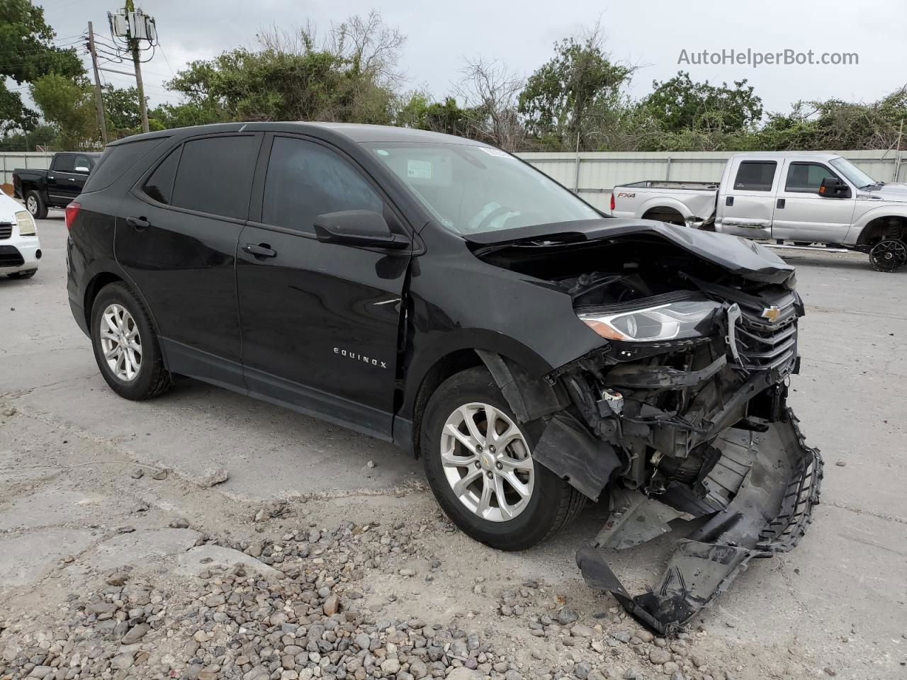 2020 Chevrolet Equinox Ls Black vin: 2GNAXHEV1L6236128