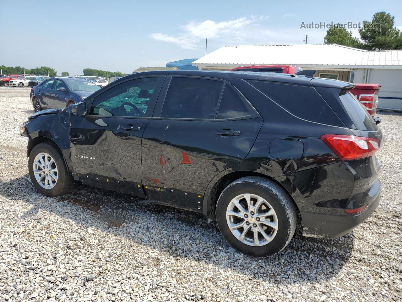 2020 Chevrolet Equinox Ls Black vin: 2GNAXHEV1L6273602