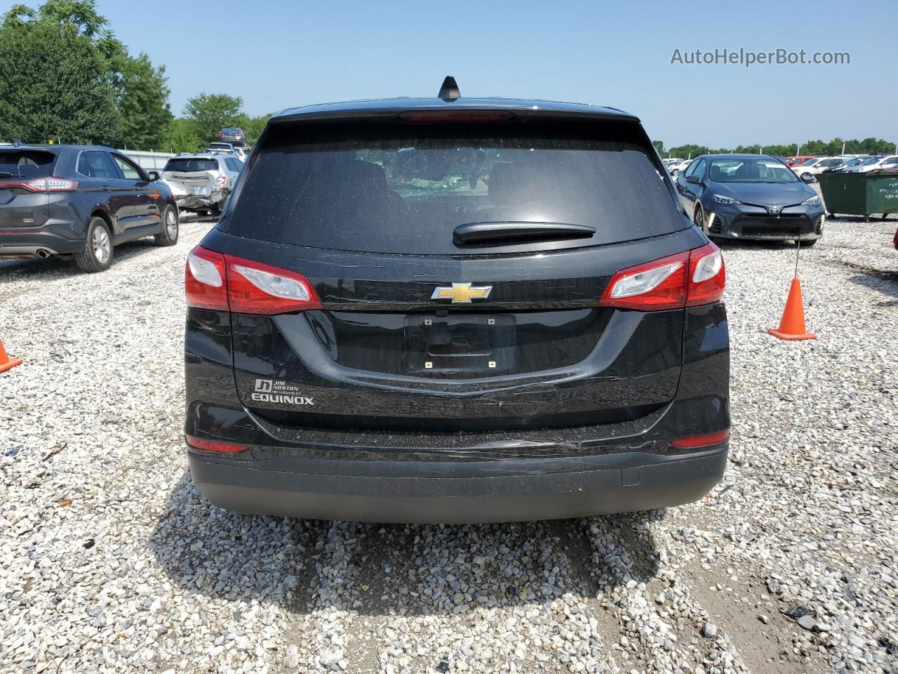 2020 Chevrolet Equinox Ls Black vin: 2GNAXHEV1L6273602