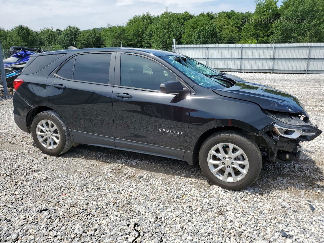 2020 Chevrolet Equinox Ls Black vin: 2GNAXHEV1L6273602