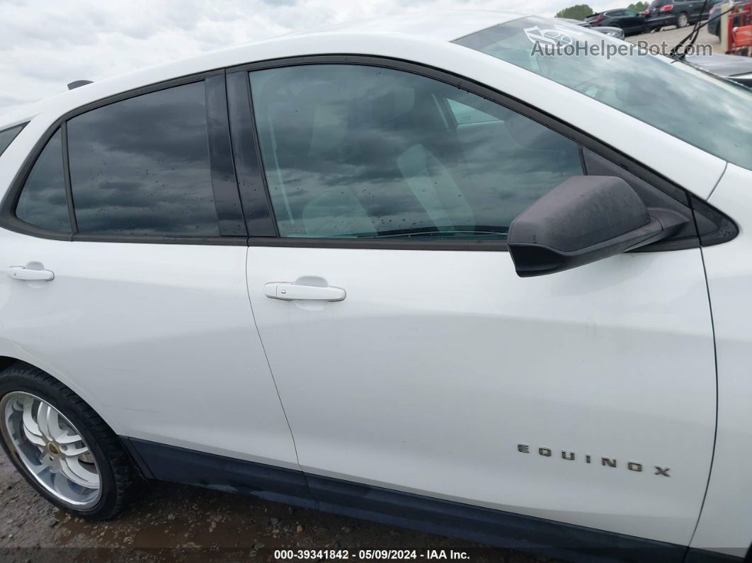 2018 Chevrolet Equinox Ls White vin: 2GNAXHEV2J6193769