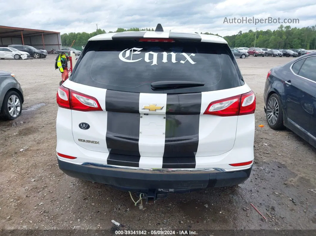 2018 Chevrolet Equinox Ls White vin: 2GNAXHEV2J6193769