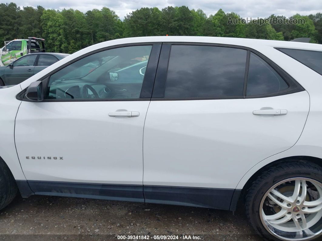 2018 Chevrolet Equinox Ls White vin: 2GNAXHEV2J6193769