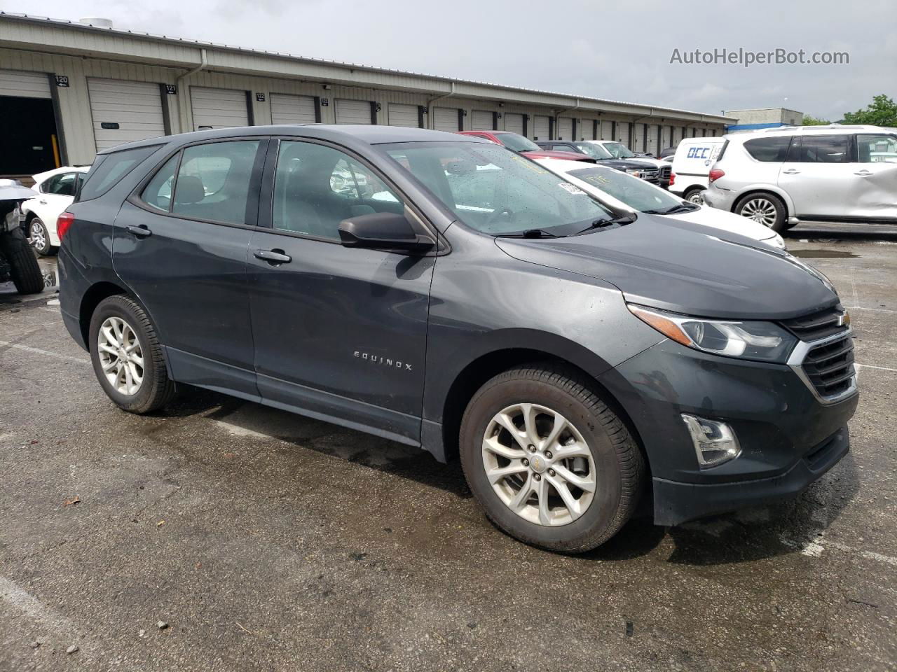 2018 Chevrolet Equinox Ls Gray vin: 2GNAXHEV2J6269152