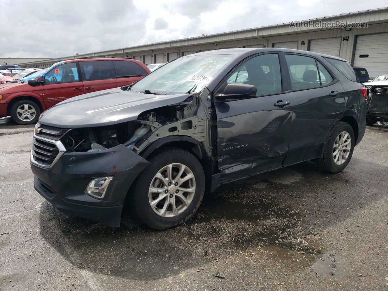 2018 Chevrolet Equinox Ls Gray vin: 2GNAXHEV2J6269152