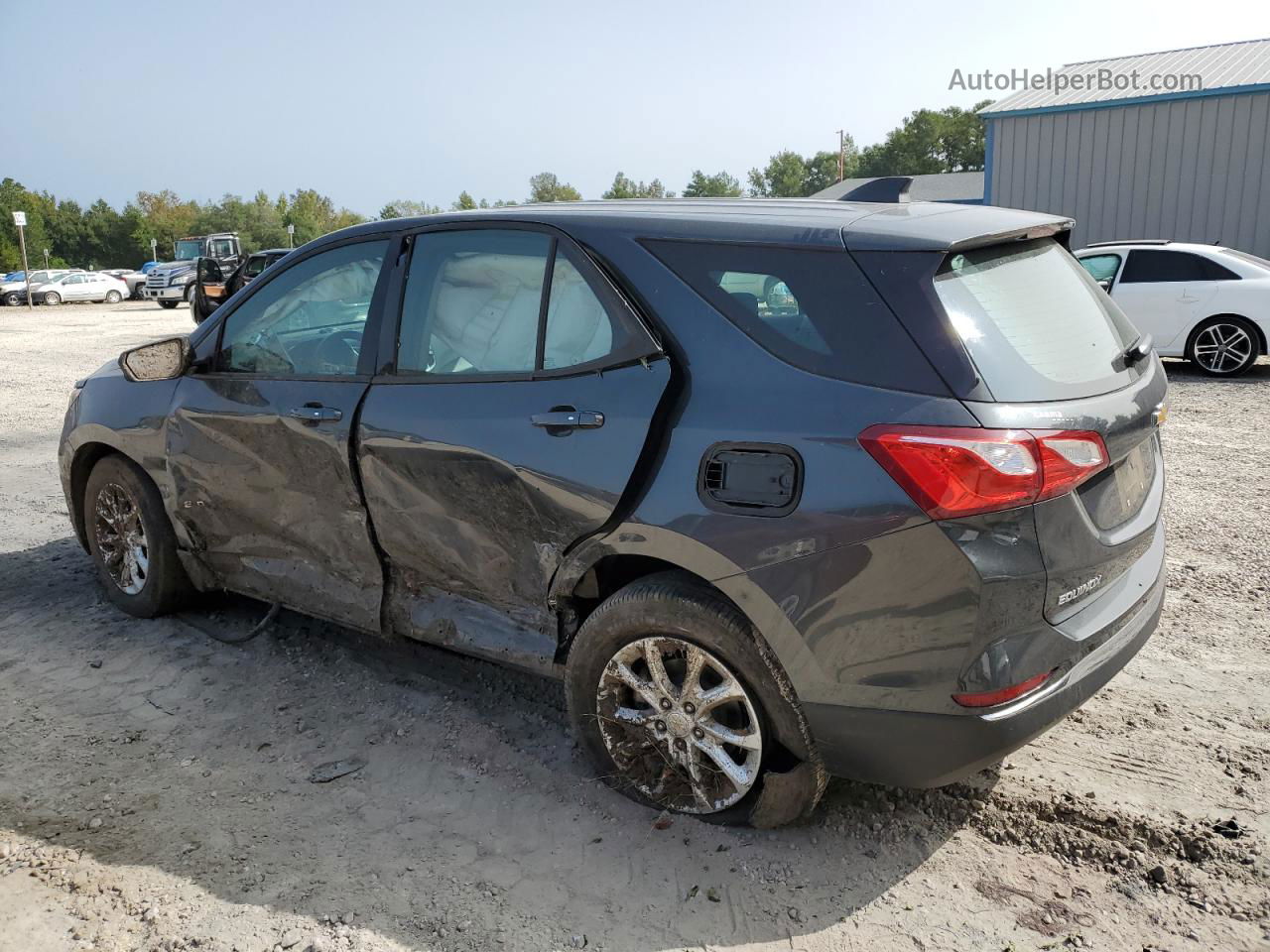 2018 Chevrolet Equinox Ls Gray vin: 2GNAXHEV2J6348109