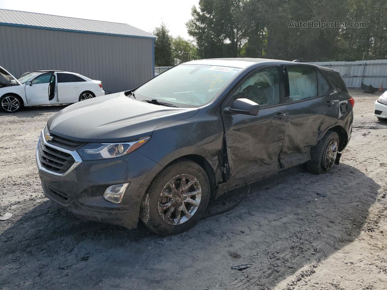 2018 Chevrolet Equinox Ls Gray vin: 2GNAXHEV2J6348109