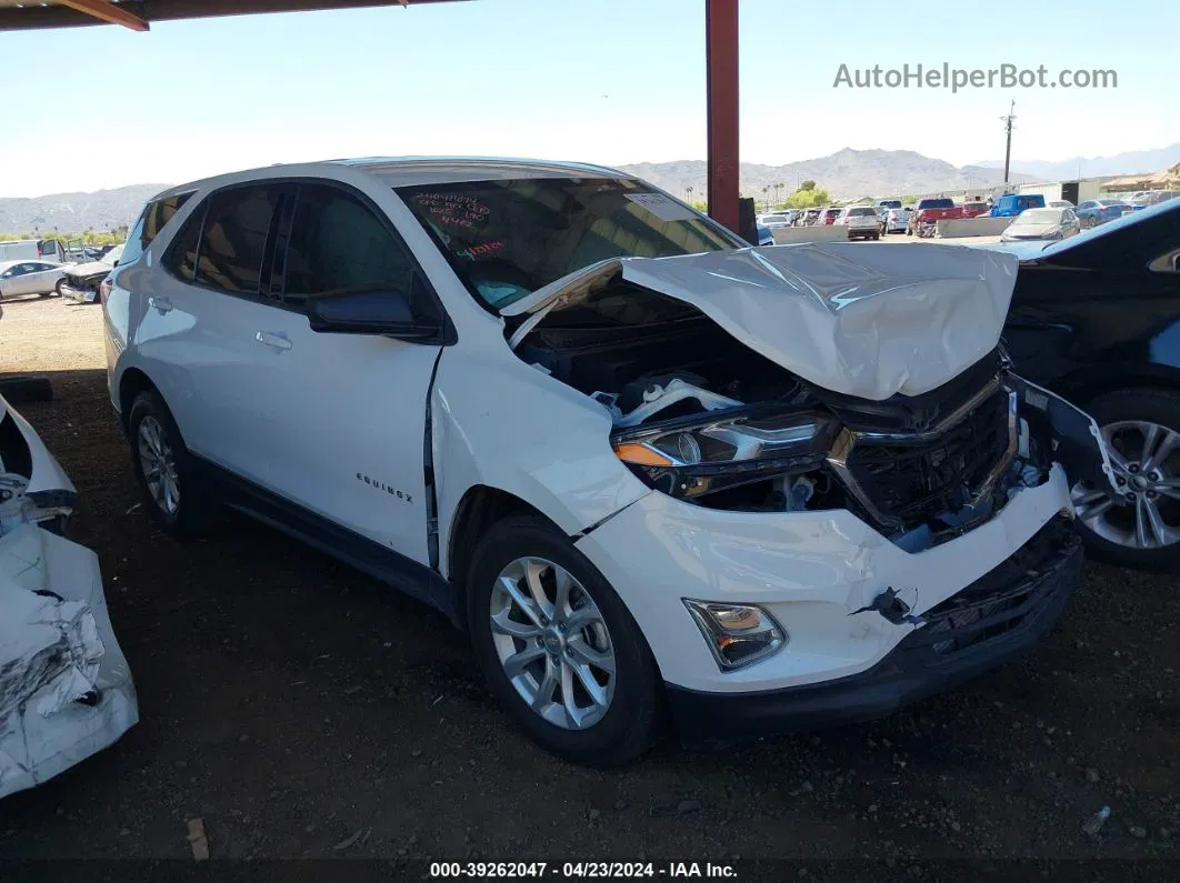 2019 Chevrolet Equinox Ls White vin: 2GNAXHEV2K6134402