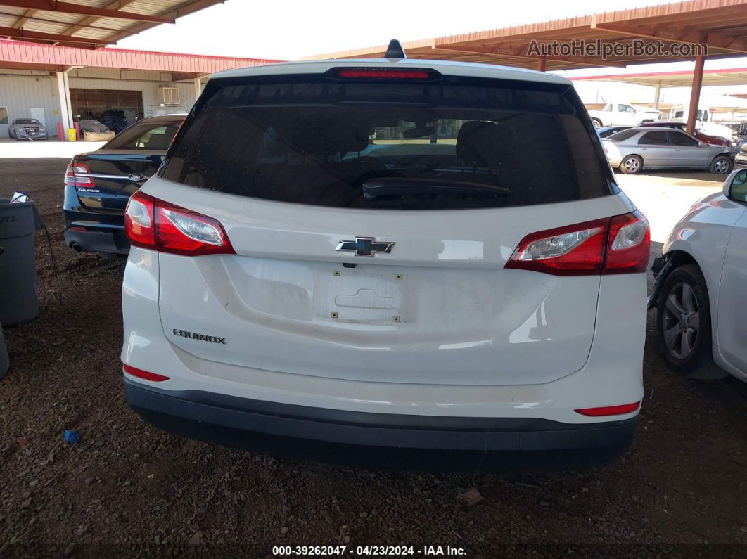 2019 Chevrolet Equinox Ls White vin: 2GNAXHEV2K6134402