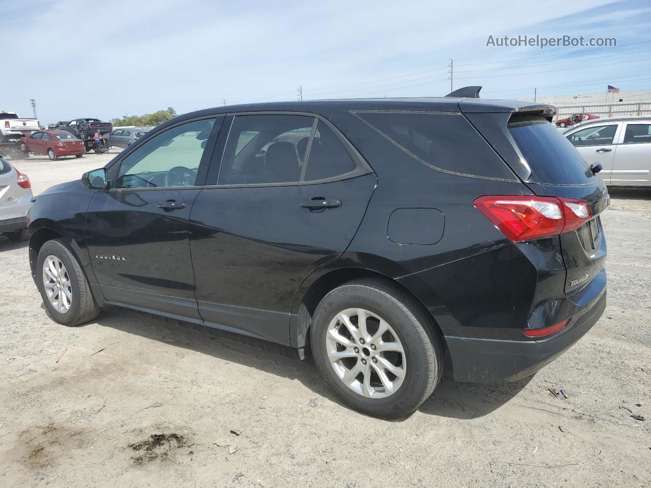 2019 Chevrolet Equinox Ls Black vin: 2GNAXHEV2K6222110