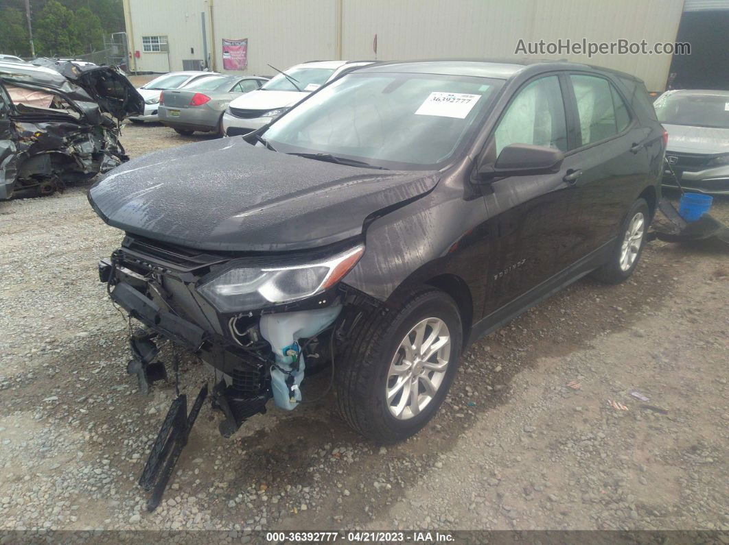 2018 Chevrolet Equinox Ls Black vin: 2GNAXHEV3J6187687