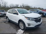 2018 Chevrolet Equinox Ls White vin: 2GNAXHEV3J6214788